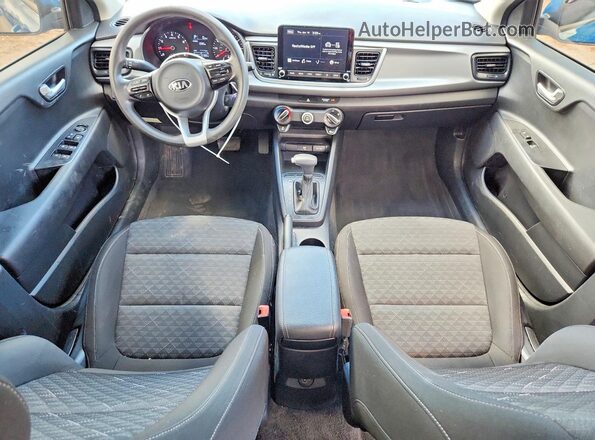 3KPA24AD1ME393589 2021 KIA RIO Синий Вид панели приборов