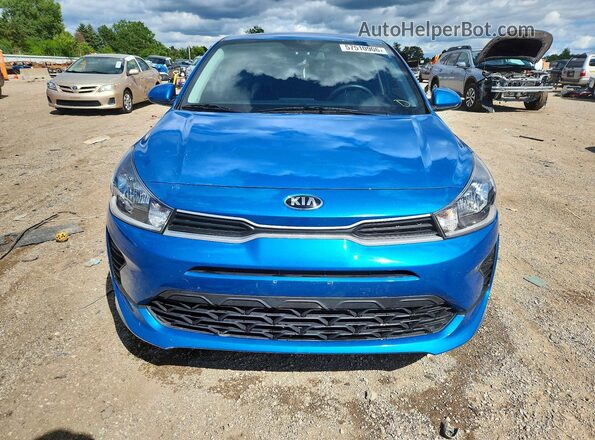 3KPA24AD1ME393589 2021 KIA RIO Синий Вид спереди