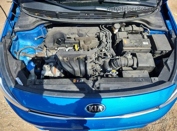3KPA24AD1ME393589 2021 KIA RIO Синий Вид задней части салона