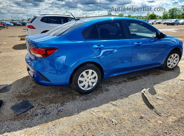 3KPA24AD1ME393589 2021 KIA RIO Синий Задняя правая четверть
