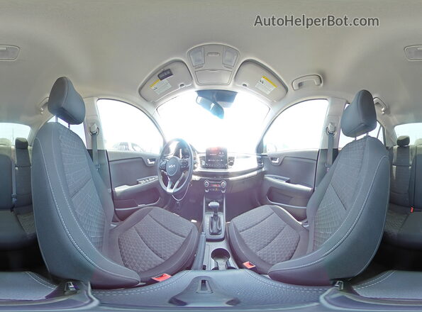 3KPA24AD1NE436913 2022 KIA RIO Blue Панорамний вид салону 360°