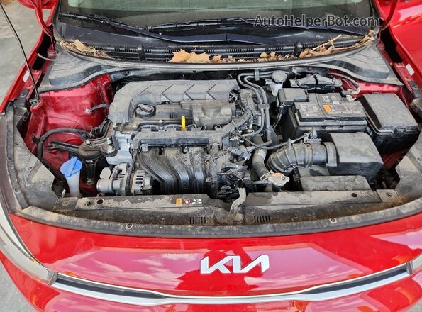 3KPA24AD1PE549117 2023 KIA RIO Red Вид задньої частини салону