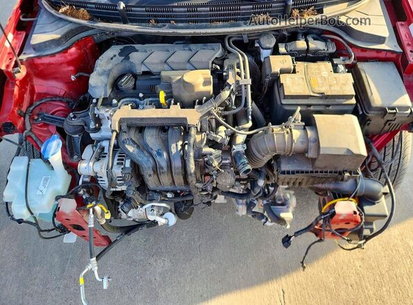 3KPA24AD1PE619120 2023 KIA RIO Красный Вид задней части салона