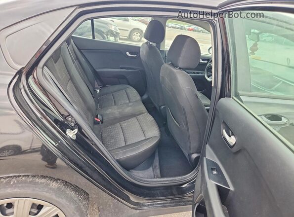 3KPA24AD2LE278580 2020 KIA RIO Black Вид задніх сидінь