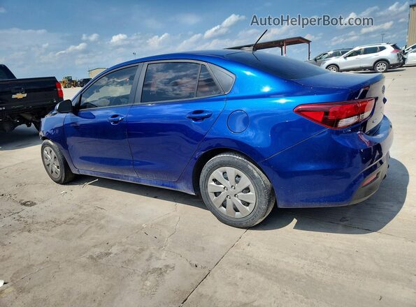 3KPA24AD2LE311562 2020 KIA RIO Blue Задня ліва чверть