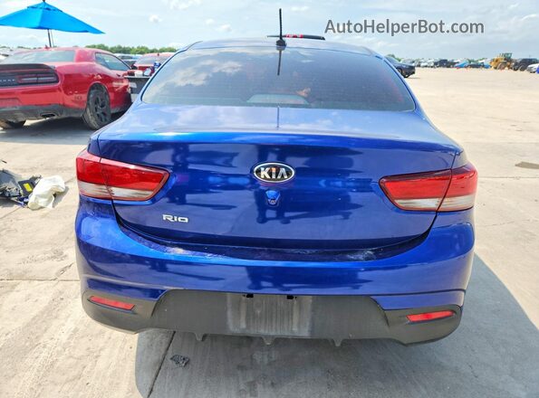 3KPA24AD2LE311562 2020 KIA RIO Blue Вид ззаду