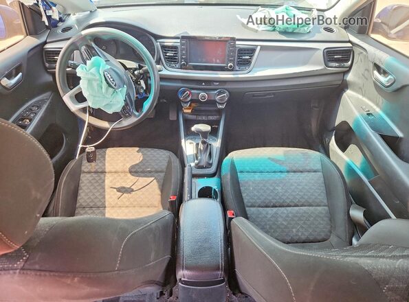 3KPA24AD2LE311562 2020 KIA RIO Blue Вид панелі приладів