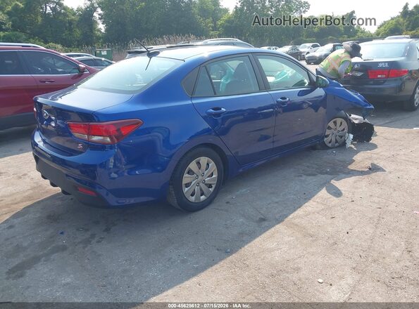 3KPA24AD2LE329222 2020 KIA RIO Blue Задня права чверть