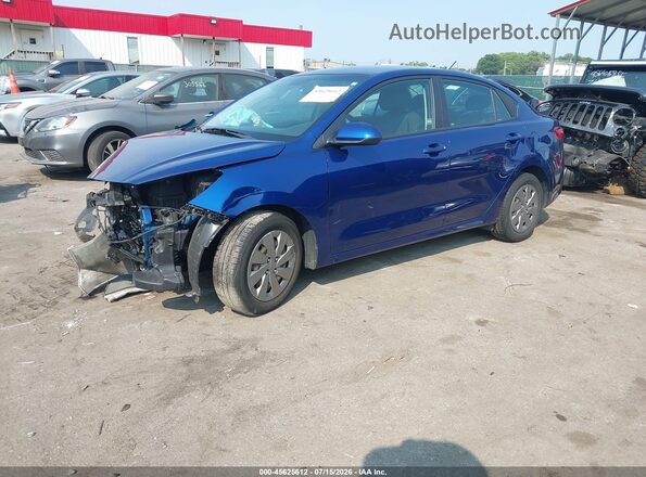 3KPA24AD2LE329222 2020 KIA RIO Blue Передня ліва чверть