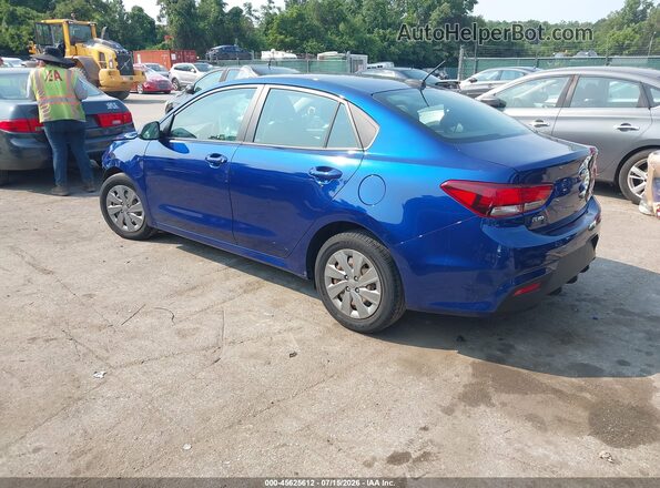 3KPA24AD2LE329222 2020 KIA RIO Blue Задня ліва чверть