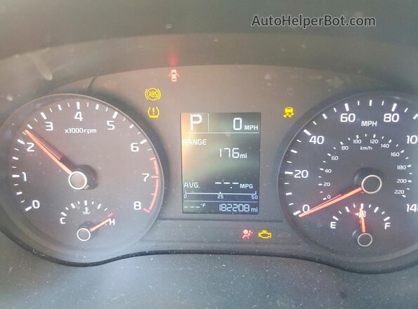 3KPA24AD2LE329642 2020 KIA RIO Silver Widok zestawu wskaźników