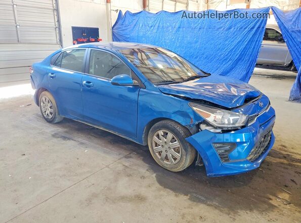3KPA24AD2ME366126 2021 KIA RIO Blue Առջևի աջ