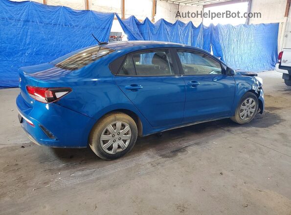 3KPA24AD2ME366126 2021 KIA RIO Blue Հետևի աջ