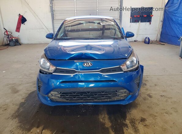 3KPA24AD2ME366126 2021 KIA RIO Blue Դիմացի տեսք