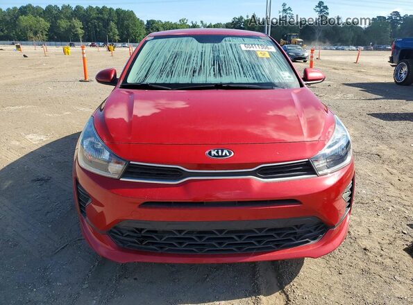 3KPA24AD2ME384853 2021 KIA RIO Red წინა ხედი