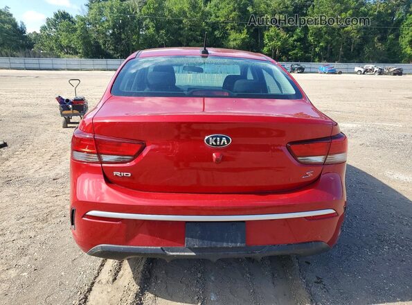 3KPA24AD2ME384853 2021 KIA RIO Red უკანა ხედი