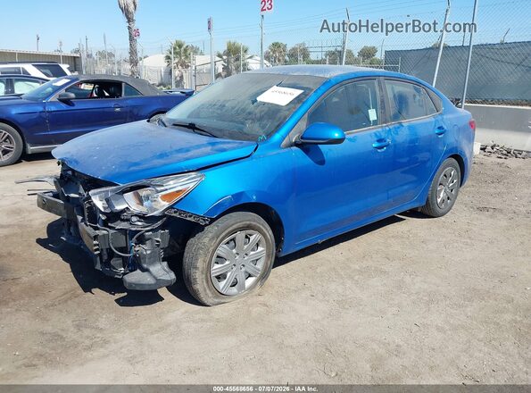 3KPA24AD2ME418628 2021 KIA RIO Blue Front left