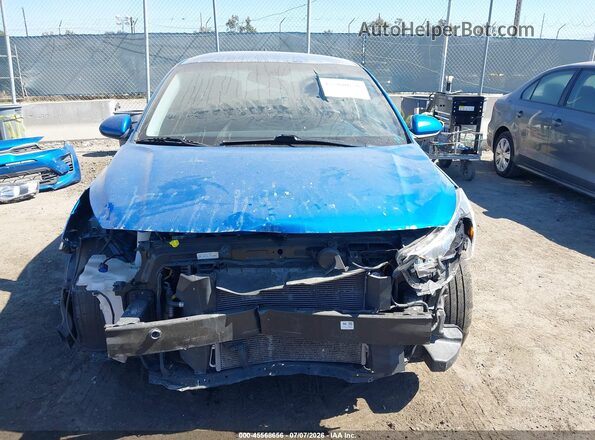 3KPA24AD2ME418628 2021 KIA RIO Blue Rear interior view