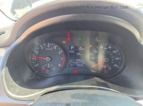 3KPA24AD2ME423912 2021 KIA RIO Black Instrument cluster view