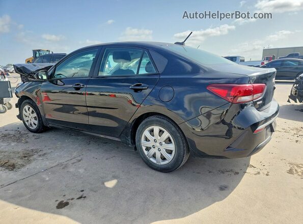 3KPA24AD2NE437083 2022 KIA RIO Black Հետևի ձախ