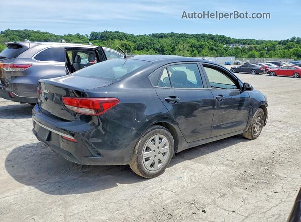 3KPA24AD2NE457947 2022 KIA RIO Black უკანა მარჯვენა