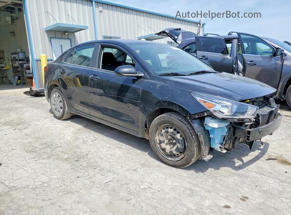 3KPA24AD2NE457947 2022 KIA RIO Black წინა მარჯვენა