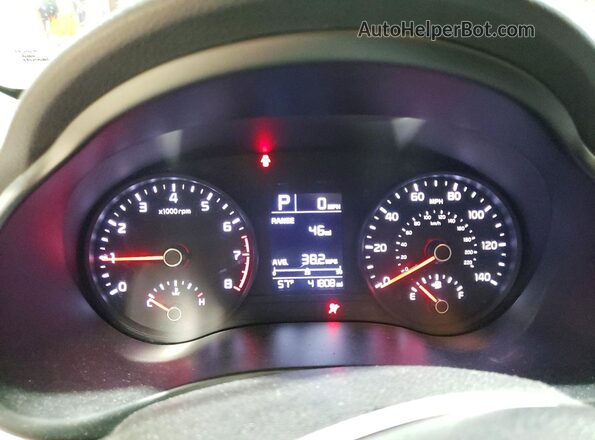 3KPA24AD2NE473985 2022 KIA RIO White Вид щитка приладів