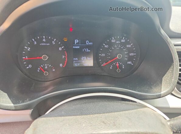3KPA24AD2NE478541 2022 KIA RIO Blue Instrument cluster view