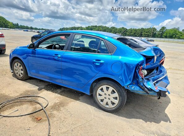 3KPA24AD2NE478541 2022 KIA RIO Blue Rear left