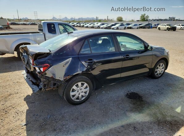 3KPA24AD2NE495064 2022 KIA RIO Black უკანა მარჯვენა