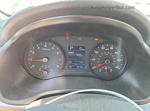 3KPA24AD2NE495064 2022 KIA RIO Black ხელსაწყოთა პანელის ხედი