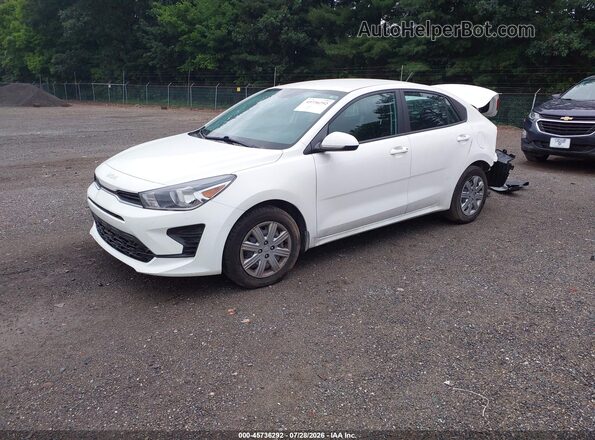3KPA24AD2PE575063 2023 KIA RIO White Առջևի ձախ երեք քառորդ տեսարան