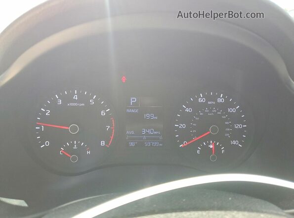 3KPA24AD3LE262632 2020 KIA RIO Red Instrument cluster view