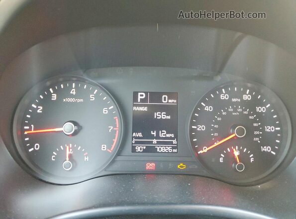 3KPA24AD3ME378480 2021 KIA RIO Silver Instrument cluster view
