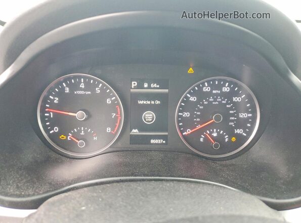3KPA24AD3NE458203 2022 KIA RIO White Widok zestawu wskaźników