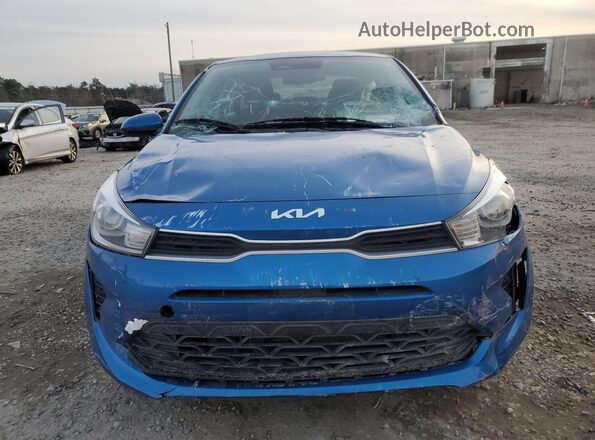 3KPA24AD3NE458301 2022 KIA RIO Blue Widok z przodu