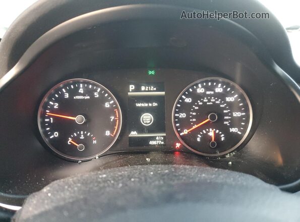 3KPA24AD3NE458301 2022 KIA RIO Blue Widok zestawu wskaźników