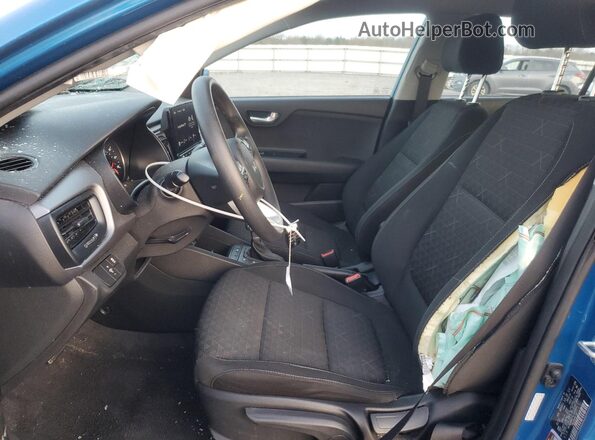 3KPA24AD3NE458301 2022 KIA RIO Blue Widok wnętrza z przodu