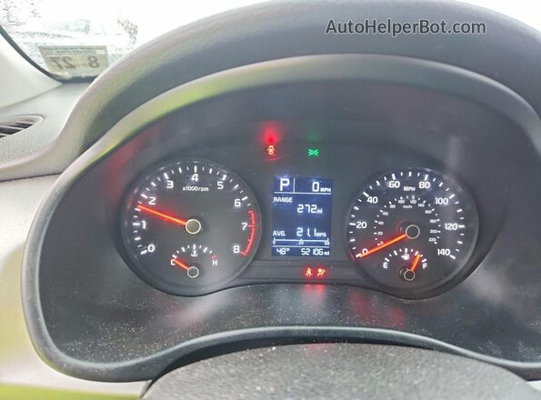 3KPA24AD3NE495090 2022 KIA RIO Red Instrument cluster view