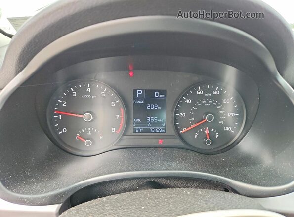 3KPA24AD3PE519262 2023 KIA RIO Silver Vista del cuadro de instrumentos