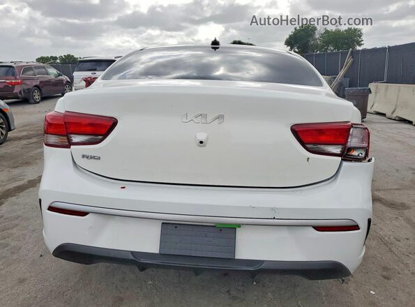 3KPA24AD3PE594401 2023 KIA RIO White უკანა ხედი