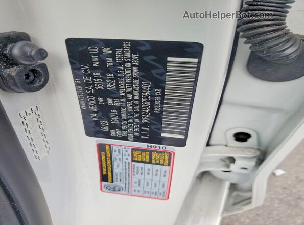 3KPA24AD3PE594401 2023 KIA RIO White VIN კოდის სტიკერის ხედი
