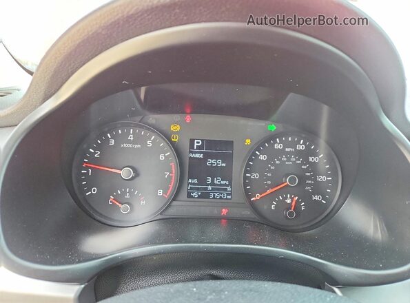 3KPA24AD3PE620141 2023 KIA RIO Red Instrument cluster view