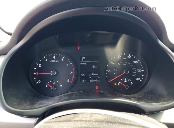 3KPA24AD4LE273557 2020 KIA RIO Белый Вид щитка приборов