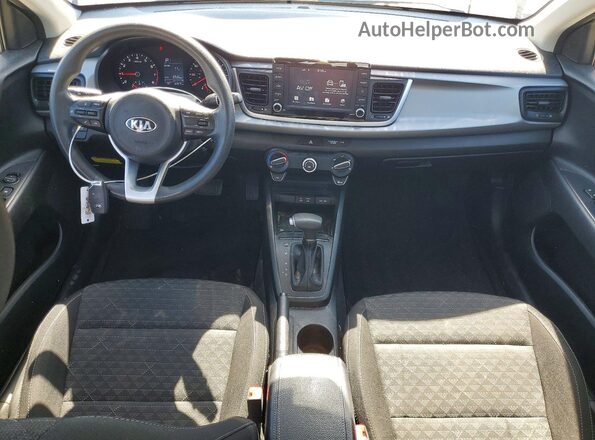 3KPA24AD4LE312194 2020 KIA RIO Blue Dashboard view
