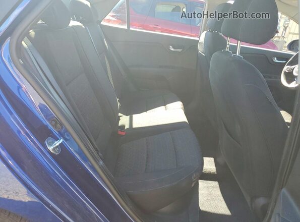 3KPA24AD4LE346524 2020 KIA RIO Blue Rear seats view
