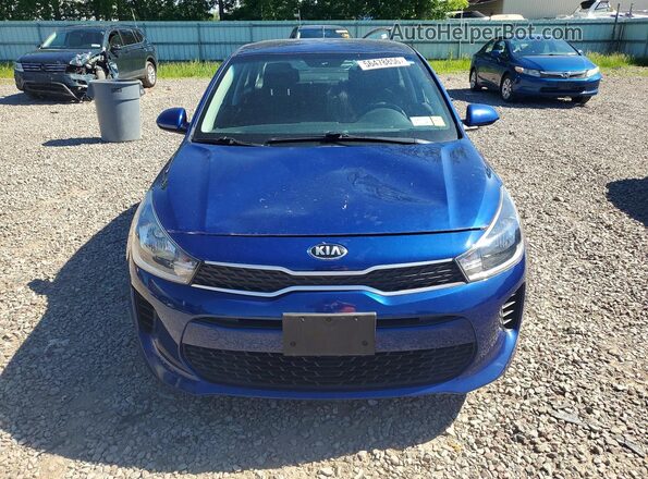 3KPA24AD4LE346524 2020 KIA RIO Blue Front view