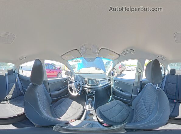 3KPA24AD4LE346524 2020 KIA RIO Blue VIN sticker view