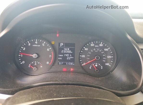 3KPA24AD4LE353165 2020 KIA RIO Silver Instrument cluster view
