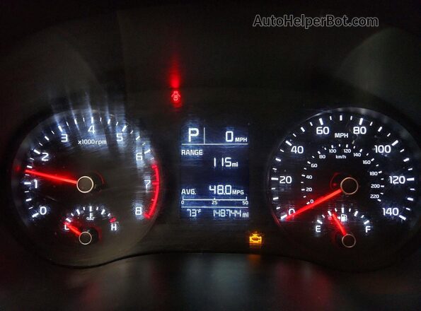 3KPA24AD4LE355563 2020 KIA RIO Серебряный Вид щитка приборов